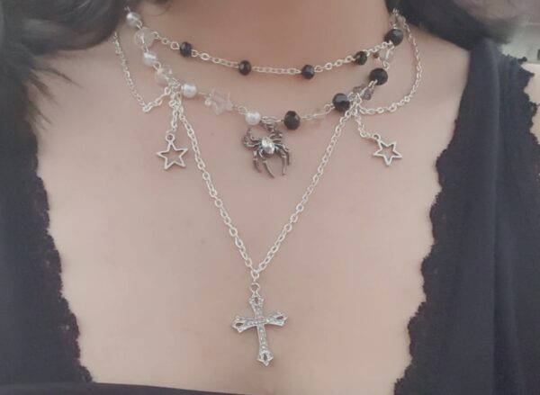 Midnight cross necklace - Image 2