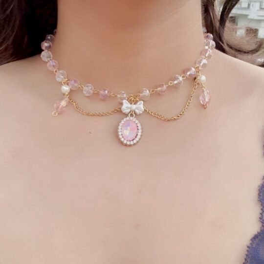 Pink Opal Dream necklace