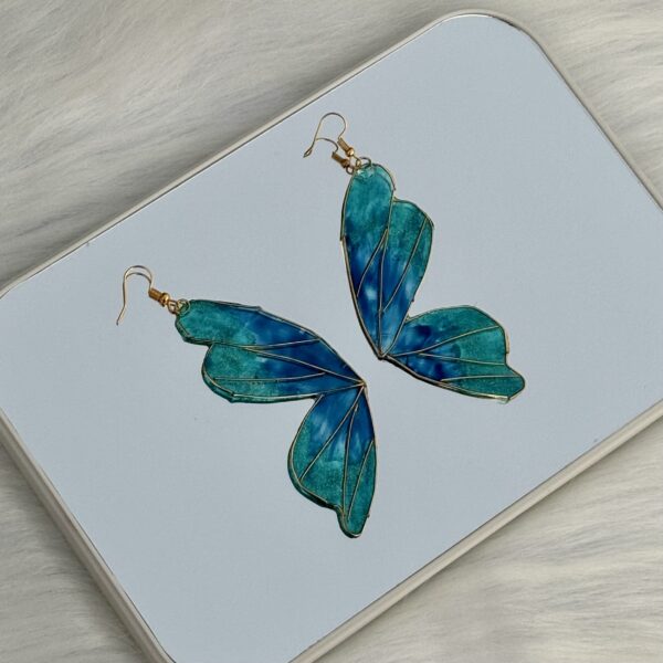 Butterfly wing earrings - Image 3