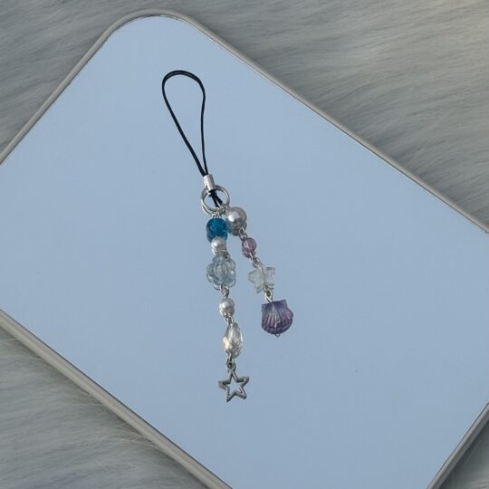 Seashell phone charm