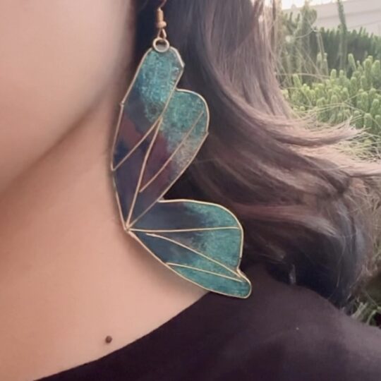 Butterfly wing earrings