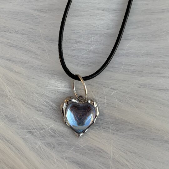 Silver heart pendant