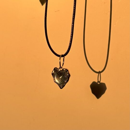 Silver heart pendant